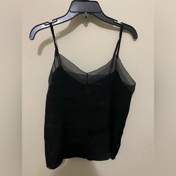 Shiny black camisole, tank top cami for work or going out - Picture 3 of 3